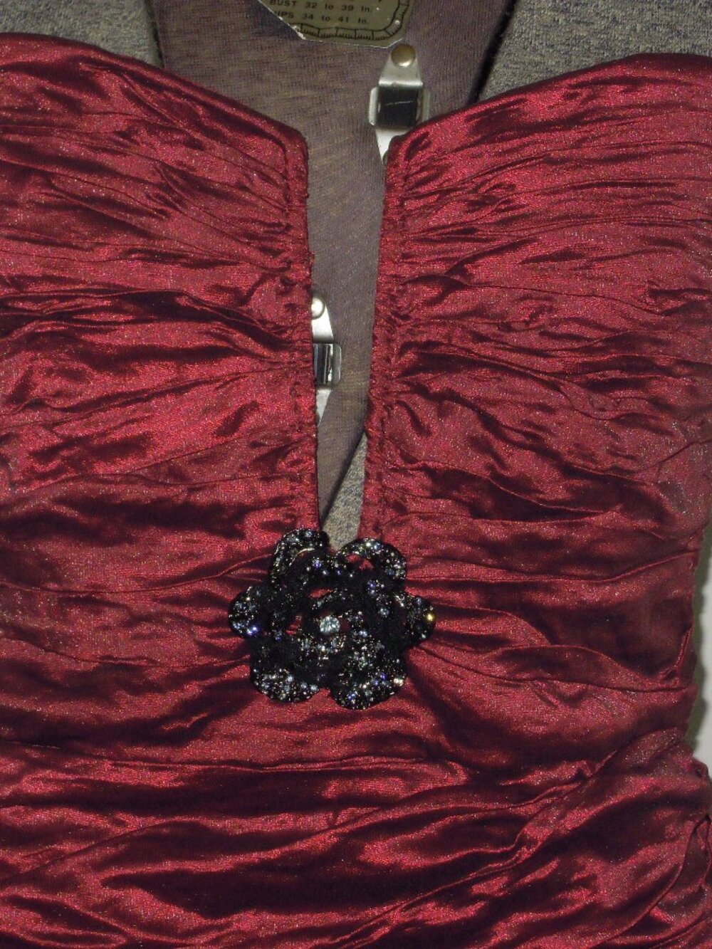 Bcbgmaxazria Tristina Strapless Ruched Ruby Cocktail Dress Sz 8  NWOT